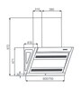 Kaff 60 cm 1150 m3h Hood Chimney (Model No: Forma DX 60)