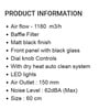 Kaff 60 cm 1180 m3h Auto Clean Hood Chimney (Model No: Maurice Bf Dhc 60)