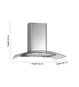 Kaff 60 cm 1180 m3h Hood Chimney (Model No: OPEC MX 60)
