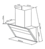 Kaff 60 cm 1250 m3h Hood Chimney (Model No: Marbella 60 Blk)