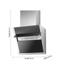 Kaff 60 cm 1250 m3h Hood Chimney (Model No: Marbella 60 Blk)