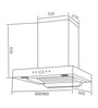 Kaff 60 cm 1000 m3h Hood Chimney (Model No: Premier Lumex 60)