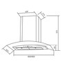 Kaff 60 cm 1180 m3h Hood Chimney (Model No: OPEC DHC 60.)