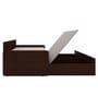 Kaiden King Sized Pull-Out Sofa Cum Bed  With Box Storage In Brown Finish