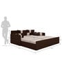 Kaiden King Sized Pull-Out Sofa Cum Bed  With Box Storage In Brown Finish