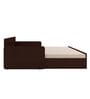 Kaiden King Sized Pull-Out Sofa Cum Bed  With Box Storage In Brown Finish