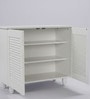 Kaira 1 Door Shoe Rack In White FInish