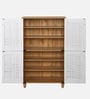Kaira 4 Door Shoe Rack In Oak And White Finish