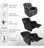 Kaira Manual Recliner in Black Colour
