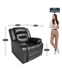 Kaira Manual Recliner in Black Colour