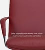Kairo Leatherette High Back  Red Colour Office Chair In Matte Finish