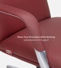 Kairo Leatherette High Back  Red Colour Office Chair In Matte Finish