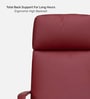 Kairo Leatherette High Back  Red Colour Office Chair In Matte Finish