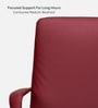 Kairo Leatherette Meduim Back Red Colour Office Chair In Matte Finish