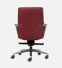 Kairo Leatherette Meduim Back Red Colour Office Chair In Matte Finish