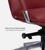 Kairo Leatherette Meduim Back Red Colour Office Chair In Matte Finish