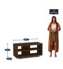 Kairo TV Console in Dark Brown Finish