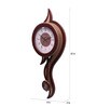 Brown Solid Wood Edge Pendulum Clock