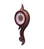 Brown Solid Wood Edge Pendulum Clock
