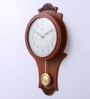 Kaiser Brown Wood 11.2 x 2.3 x 22 Inch Wall Clock