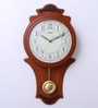 Kaiser Brown Wood 11.2 x 2.3 x 22 Inch Wall Clock