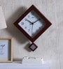 Brown Solid Wood Analog Pendulum Clock