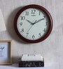 Brown Wood Wall Clock