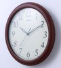 Brown Wood Wall Clock