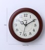 Brown Solid Wood Cola Modern Wall Clock