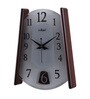 Brown Solid Wood Analog Wall Clock