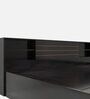 Kaito King Size Bed with Box & Headboard Storage in Wenge Finish
