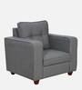 Kaiyo 1 Seater Sofa in Ash Grey Colour
