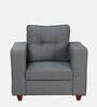 Kaiyo 1 Seater Sofa in Ash Grey Colour