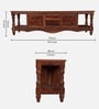 Kaizen Sheesham Wood TV Console for Upto 75 inch TV I