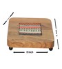 Kala Acacia Wood Riser with Ceramic & Metal Feet