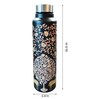 Kalamkari Deer Art Print Black Stainless Steel 950ml Water Bottle