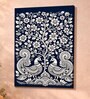 Kalamkari Peacock Stretched Canvas Painting