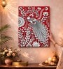 Kalamkari Peacock Stretched Canvas Painting