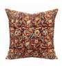 Red Traditional Cotton 16 x 16 Inches Cushion Cover