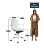 Kale Ergonomic Chair in White Colour