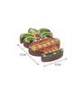 Kalesh Design Multicolour Wood And Clay Decorative Box