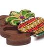 Kalesh Design Multicolour Wood And Clay Decorative Box