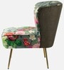 Kalian Velvet Fabric Slipper Chair In Grey Multicolour (Set of 2)