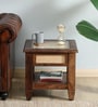 Kalki Sheesham Wood Bedside Table with Natural Cane In Provincial Teak  Finish