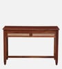 Kalki Sheesham Wood Writing Table In Scratch Resistant Honey Oak & Natural Cane Finish