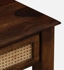 Kalki Sheesham Wood Writing Table In  Provincial Teak & Natural Cane Finish