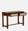 Kalki Sheesham Wood Writing Table In Scratch Resistant Provincial Teak & Natural Cane Finish