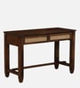 Kalki Sheesham Wood Writing Table In  Provincial Teak & Natural Cane Finish