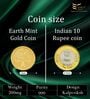 Kalpvriksh 24KT (999) Lightweight Gold Coin 0.2g
