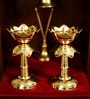 Golden Brass Kamal Stand Diya